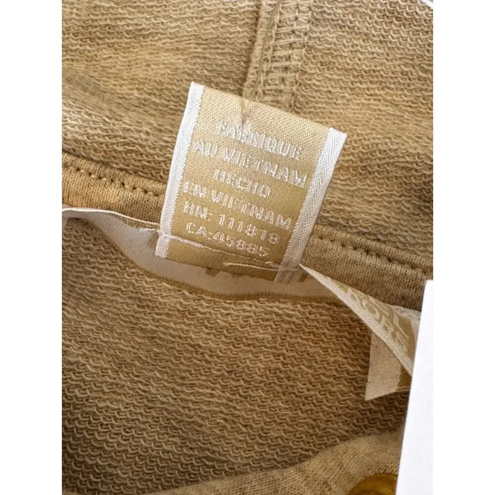 New Michael Kors Women's Oatmeal Heather MK Logo Pullover Hoodie Size S